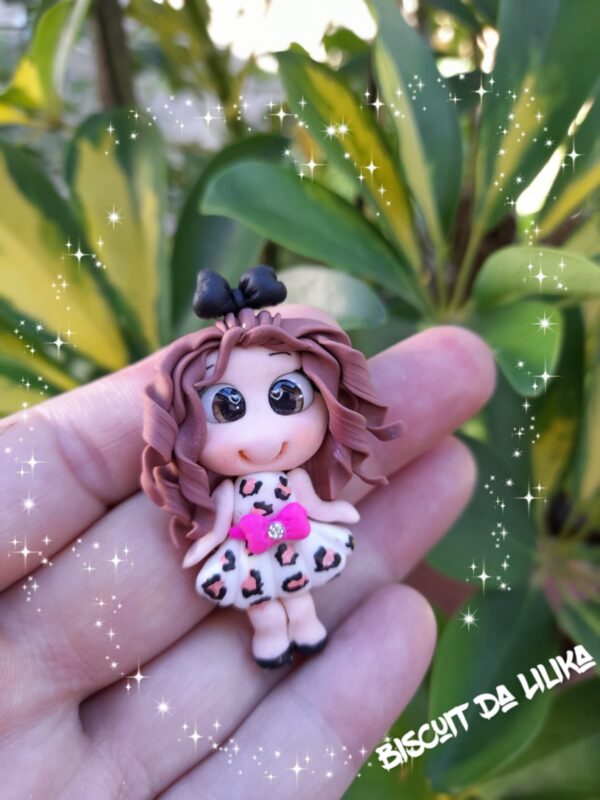Aplique Bonequinha Oncinha