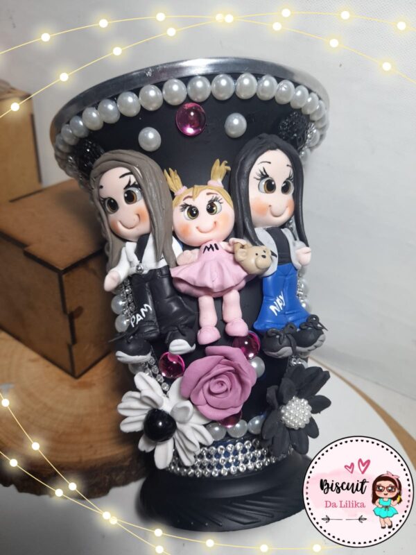 Cuia Decorada 3 Meninas(0s)